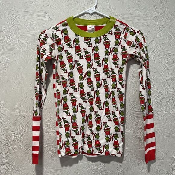 Hanna Andersson Grinch Mix It Up Pajama Set Size 12 - Picture 4 of 7